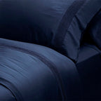 Σετ Παπλωματοθήκη 3τμχ Hauz Vegan Silk 230X250 Blue